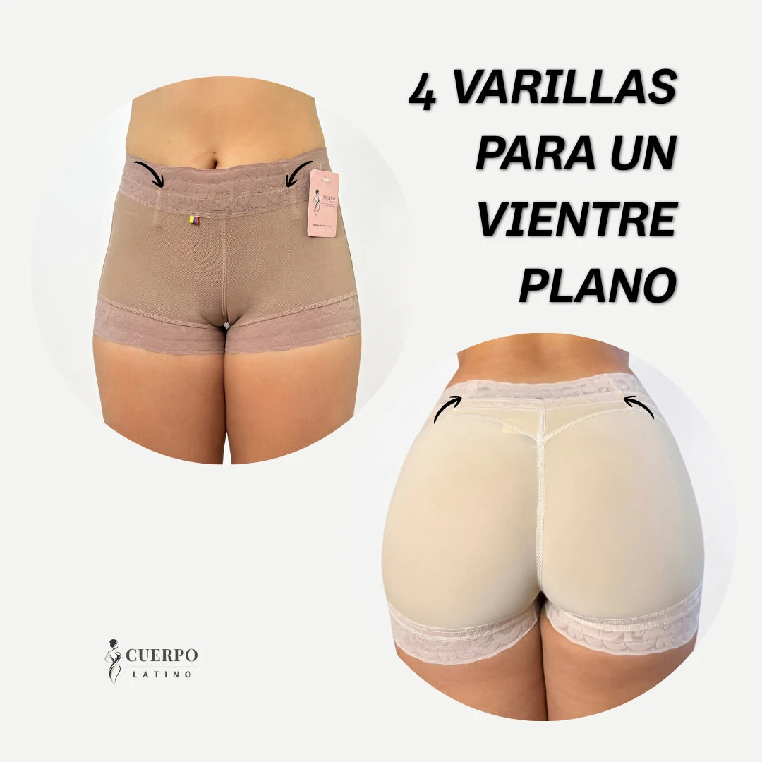 Short Faja Triple Realce De Cola®️