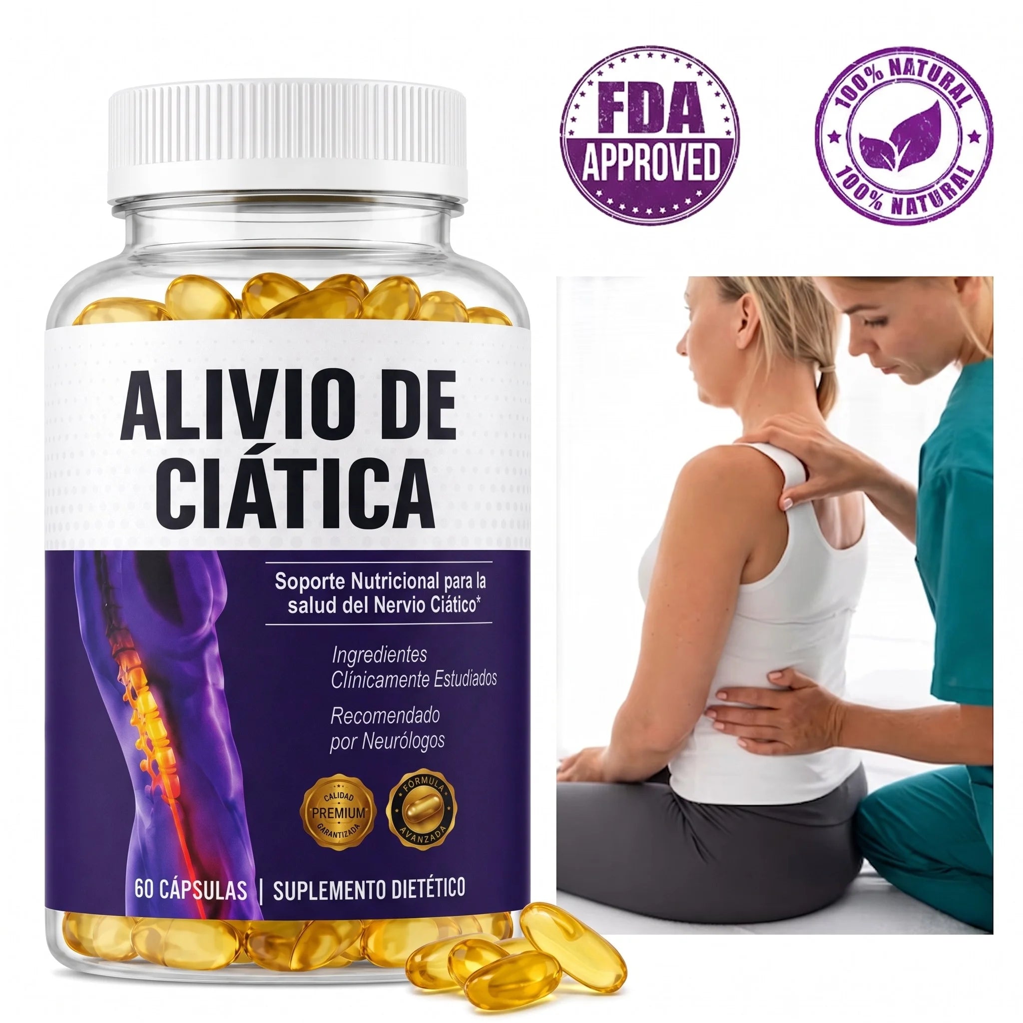 Relieve sciatica | Elimina el dolor en el Nervio Ciático, Espalda Baja y recupera Movilidad