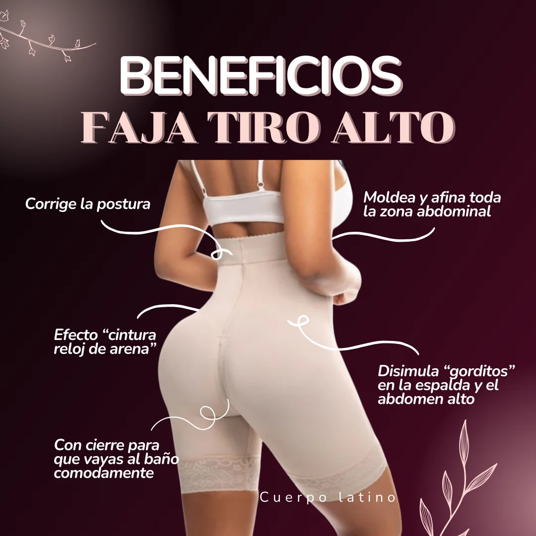 Faja moldeadora tiro alto® | Cierre perineal | Control, comodidad y curvas de impacto