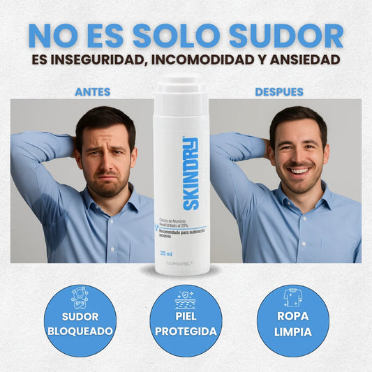 Skindry®️ | Cuerpo seco, ropa limpia y seguridad todo el día