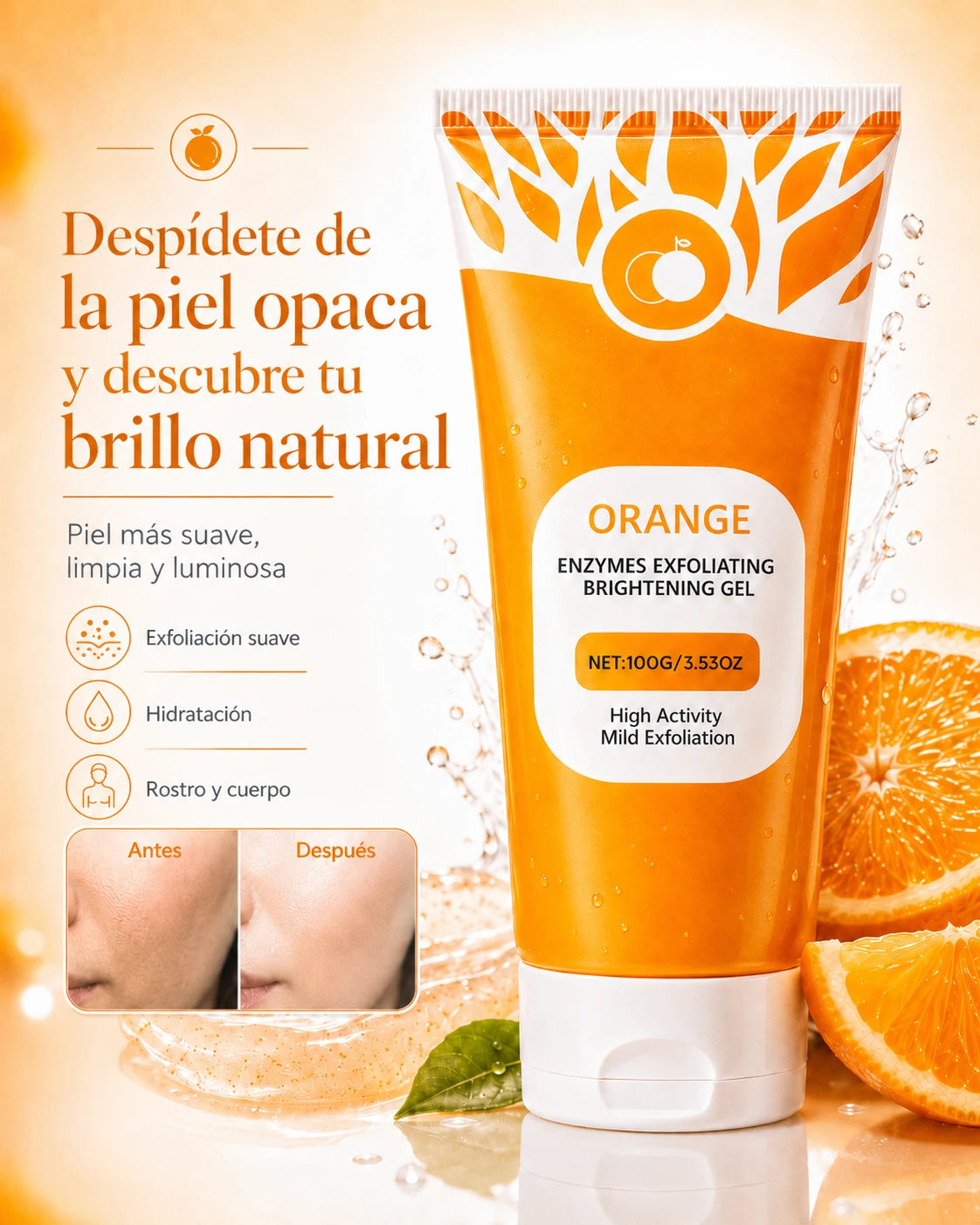 Exfoliante ORANGE | Elimina las manchas & Piel oscura